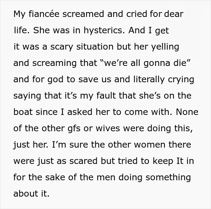"She Has The Survival Instinct Of A Panda Raised In Captivity": Guy Reprimands Fiancée After She Panics In A Dangerous Situation "She Has The Survival Instinct Of A Panda Raised In Captivity": Guy Reprimands Fiancée After She Panics In A Dangerous Situation