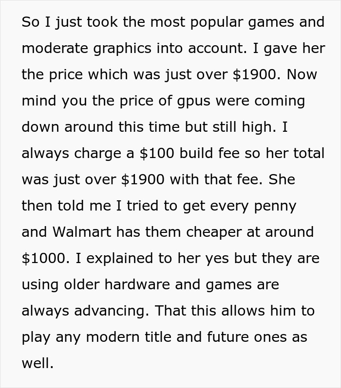 “She Exploded In A Rage”: PC Guru Is Left Dealing With Karen Over Her Son’s $2,000 Birthday Gift, Until Her Husband Gets Involved “She Exploded In A Rage”: PC Guru Is Left Dealing With Karen Over Her Son’s $2,000 Birthday Gift, Until Her Husband Gets Involved