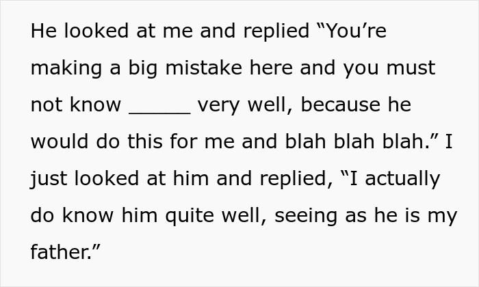 “You Must Not Know Your Boss Very Well”: Boss’s Child Shuts Down Entitled Customer Who Tried To Get Product For Free By Claiming To Know The Boss “You Must Not Know Your Boss Very Well”: Boss’s Child Shuts Down Entitled Customer Who Tried To Get Product For Free By Claiming To Know The Boss