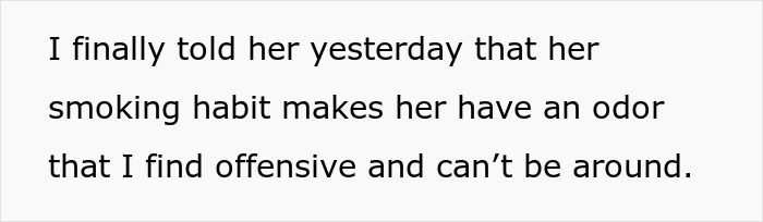 Person Avoids Coworker Who Stinks Of Cigarettes Until She Asks Why She Is Treated Differently, But Is “Crushed” By The Answer