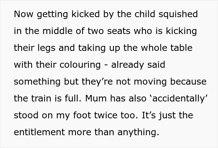Mom Books Just 2 Train Seats For Herself And Her 3 Kids, Expecting Others To Give Up Theirs, Gets Called Out Online Mom Books Just 2 Train Seats For Herself And Her 3 Kids, Expecting Others To Give Up Theirs, Gets Called Out Online
