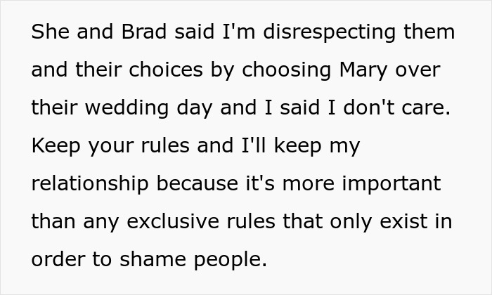 Man Rebels Against Friend's "No Ring No Bring" Wedding Rule After His Girlfriend Of 6 Years Isn't Invited