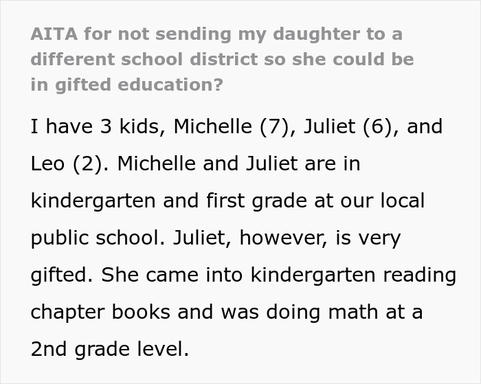 Mom Refuses To Drive Her Gifted Daughter To College-Level School, Ignores Every Option To Make It Possible Mom Refuses To Drive Her Gifted Daughter To College-Level School, Ignores Every Option To Make It Possible