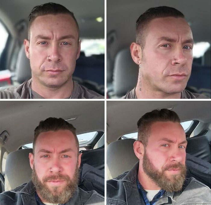 My Beard Before And After
