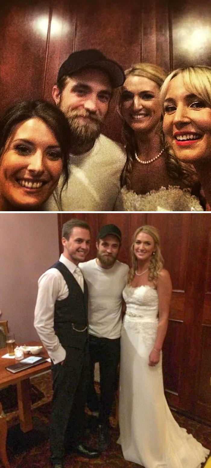 Robert Pattinson Crashed An Irish Wedding In Co Down, With Bride And Groom Sarah And Tom Lenihan