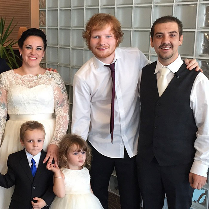 Ed Sheeran On Instagram: "Just Surprised This Lovely Couples First Dance. Available For Weddings, Birthdays And Bar Mitzvah's, Contact Your Local Super Market For Details"