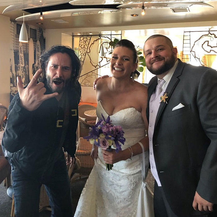 Keanu Reeves Crashed This Couple's Wedding
