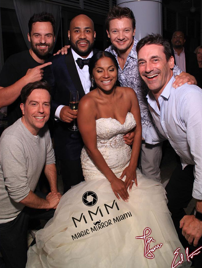 Jon Hamm, Ed Helms, Jeremy Renner And Jake Johnson Unexpectedly Crashed A Wedding Reception In Miami Beach During The Best Man's Speech