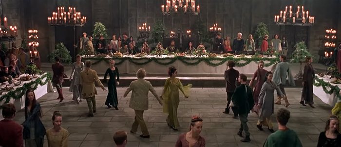 Characters from A Knight's Tale are dancing in the party