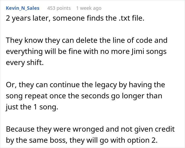 Worker Gets Accused Of Falsifying Timekeeping After Boss Steals Their Program And Takes Credit For It, So They Put A 'Special' Feature In It Right Before Quitting Worker Gets Accused Of Falsifying Timekeeping After Boss Steals Their Program And Takes Credit For It, So They Put A 'Special' Feature In It Right Before Quitting