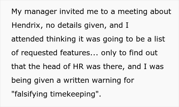 Worker Gets Accused Of Falsifying Timekeeping After Boss Steals Their Program And Takes Credit For It, So They Put A 'Special' Feature In It Right Before Quitting Worker Gets Accused Of Falsifying Timekeeping After Boss Steals Their Program And Takes Credit For It, So They Put A 'Special' Feature In It Right Before Quitting