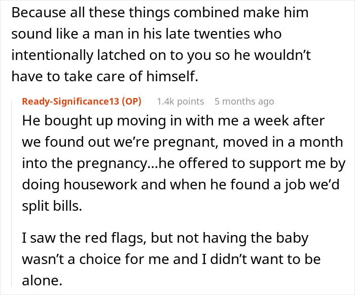 A Pregnant Woman With Two Jobs Is Upset About Her Unemployed Boyfriend Who Forgot To Order A Burger She Was Craving, And The Internet Suggests He's Not The Main Problem.