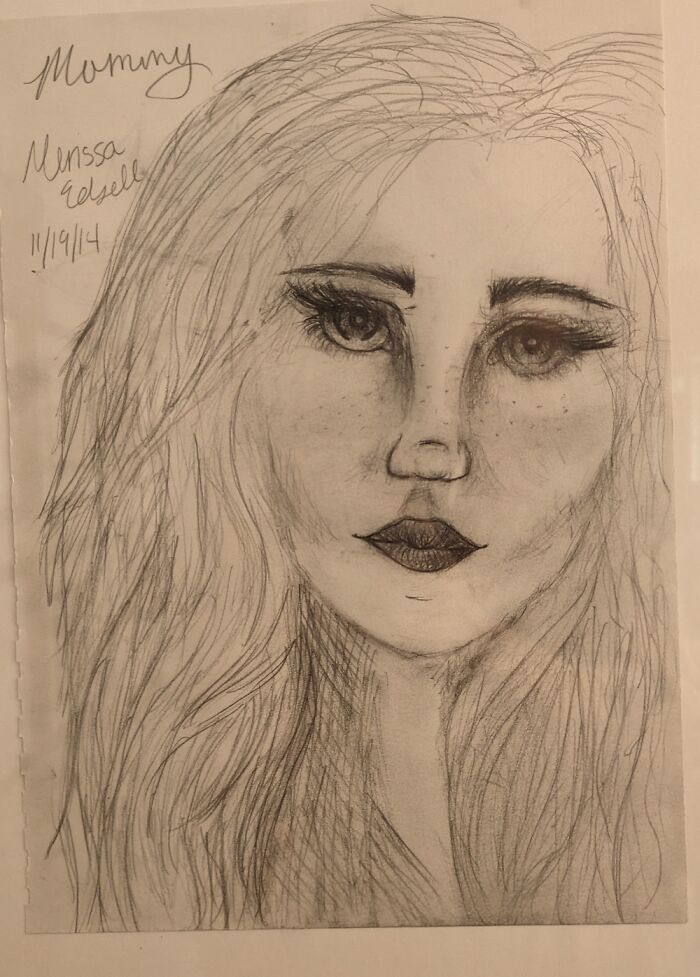 My Daughter Drew This Picture Of Me When She Was 15 ❤️