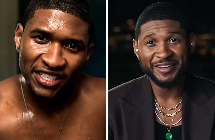Usher At 23 And At 44 Years Old