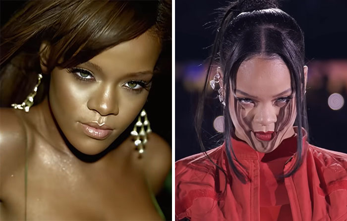 Rihanna At 18 And At 35 Years Old