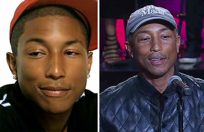 Pharrell Williams At 33 And At 49 Years Old