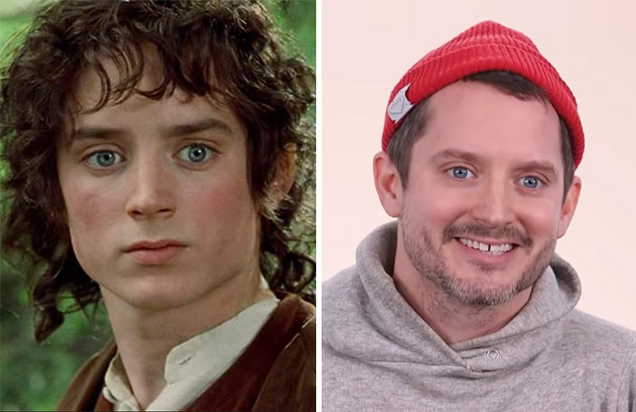 Young and current images of a male celebrity showing the appearance of never aging over time.