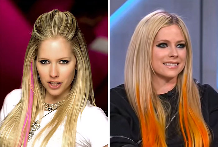 Avril Lavigne At 21 And At 37 Years Old