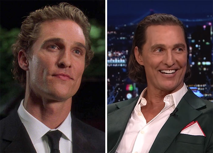Matthew Mcconaughey At 33 And At 52 Years Old