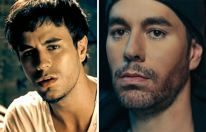 Enrique Iglesias At 27 And At 45 Years Old
