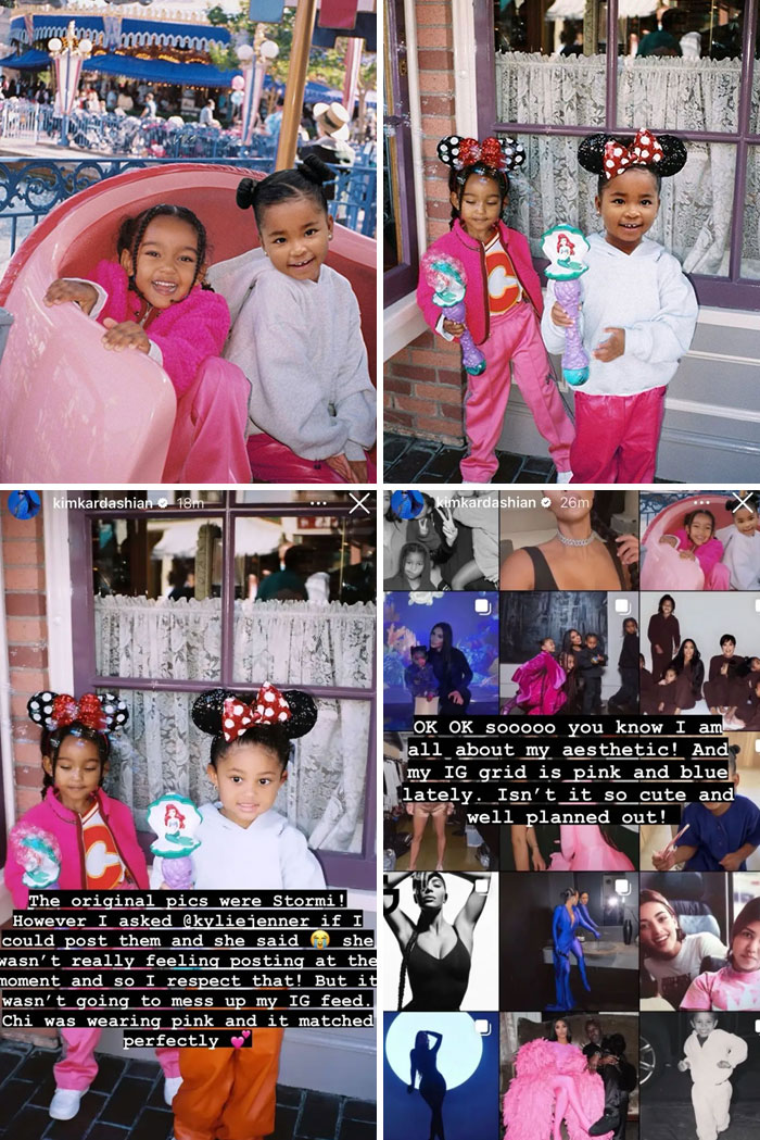 Kim Kardashian Revealed She Photoshopped Her Niece's True Face Into Their Family Disneyland Pics