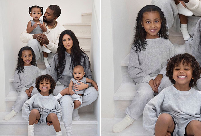 Kim Kardashian Revealed On The Ellen Degeneres Show That Had To Photoshop Her Daughter North West Into Her Family Christmas Card