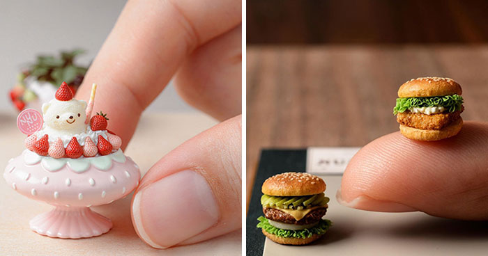 This Artist From Japan Uses Clay To Create The Most Detailed And Realistic-Looking Micro Food Sculptures (70 Pics)