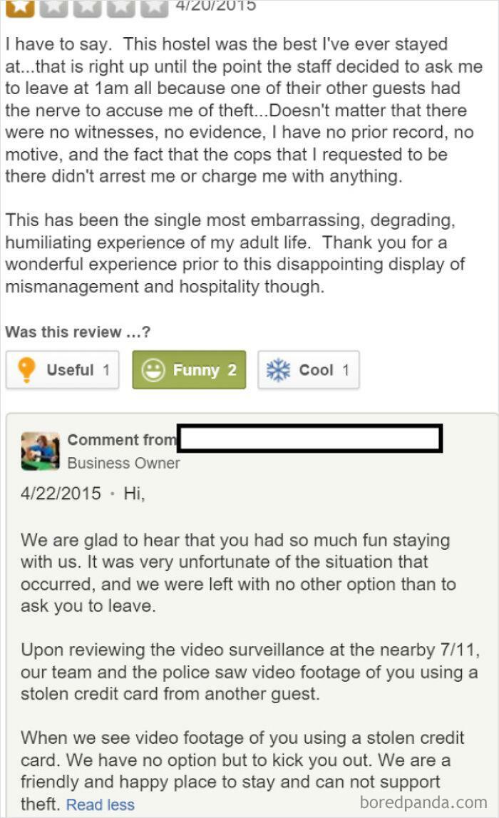 Hostel Responding To A Hostile Yelp Review