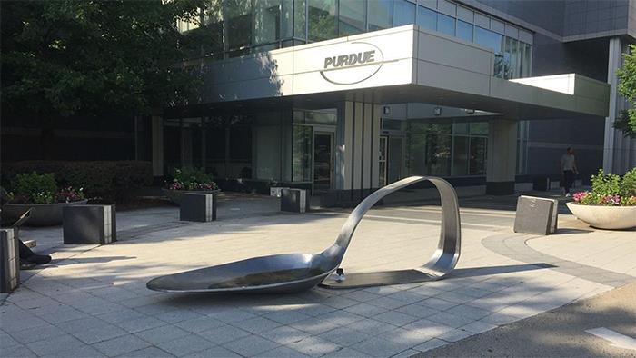 A Gallery Owner Was Arrested After Leaving A 10-Foot Heroin Spoon Sculpture Outside Oxycontin Maker Purdue Pharma