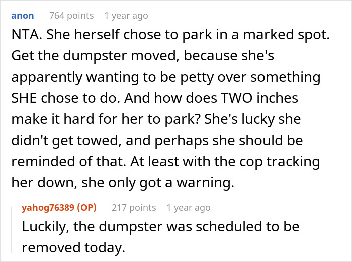 Neighbors Keep Parking In This Person’s Specially Reserved Spot, They Lose Patience And Call The Cops Neighbors Keep Parking In This Person’s Specially Reserved Spot, They Lose Patience And Call The Cops
