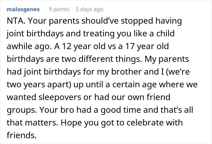 Teen Is Fed Up With Having To Celebrate Her Birthday With Her Little Brother, Infuriates Parents By Sabotaging It This Year