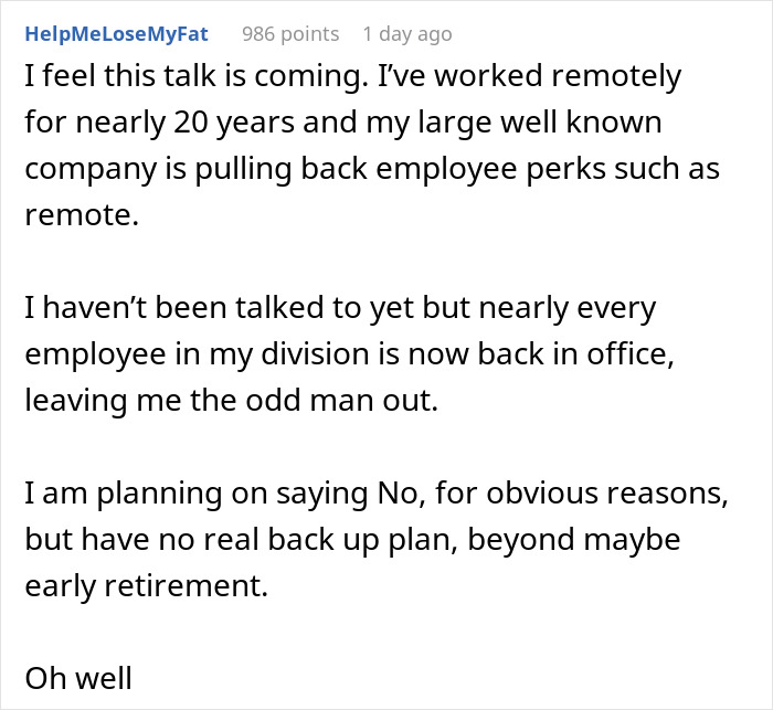 "She Should Expect My Resignation By The End Of The Day": Boss Regrets Demanding Her Best Employee Come To The Office More Often "She Should Expect My Resignation By The End Of The Day": Boss Regrets Demanding Her Best Employee Come To The Office More Often