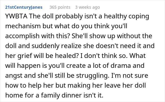 Woman Thinks Her Sister Is Coping With The Loss Of Her Baby In A Creepy And Unhealthy Way, Asks If She Would Be A Jerk To Break It To Her Woman Thinks Her Sister Is Coping With The Loss Of Her Baby In A Creepy And Unhealthy Way, Asks If She Would Be A Jerk To Break It To Her