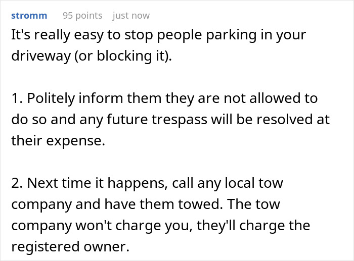 Neighbor Finds A Petty Way To Get Back At Teen Whose Friends Won’t Stop Parking In Their Driveway