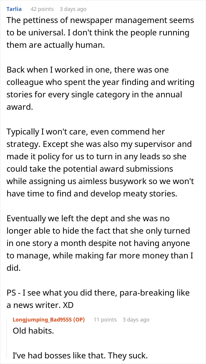 "I’m Not Assigned To The Sports Department": Writer Receives An Unfair Write-Up, Complies Maliciously And Vows Not To Help Colleagues Instead "I’m Not Assigned To The Sports Department": Writer Receives An Unfair Write-Up, Complies Maliciously And Vows Not To Help Colleagues Instead