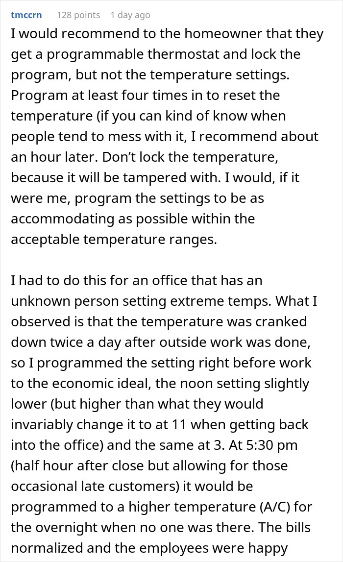 Person Is Sick And Tired Of Roommates Setting The Thermostat To Extreme Temperatures, Decides To Teach Them A Lesson Person Is Sick And Tired Of Roommates Setting The Thermostat To Extreme Temperatures, Decides To Teach Them A Lesson