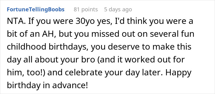 Teen Is Fed Up With Having To Celebrate Her Birthday With Her Little Brother, Infuriates Parents By Sabotaging It This Year Teen Is Fed Up With Having To Celebrate Her Birthday With Her Little Brother, Infuriates Parents By Sabotaging It This Year