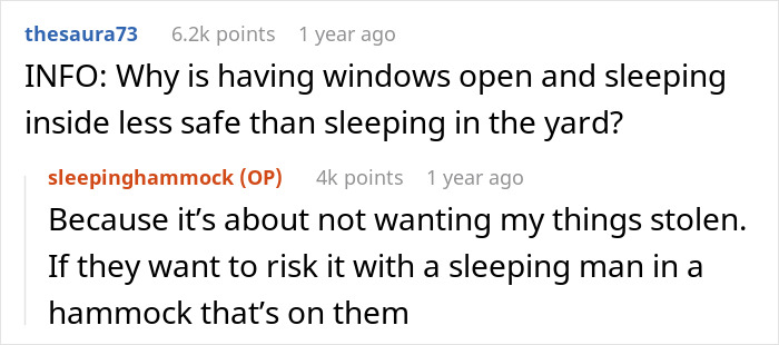 “[Am I The Jerk] For Refusing To Sleep Inside My House To Make My Neighbor Less Uncomfortable?”