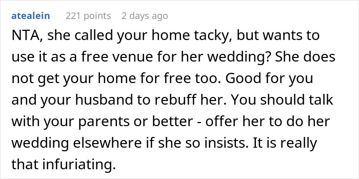 'Disney Adult' Refuses To Meet Sister's 'Ridiculous' Demand For The Wedding She's Throwing At Her House For Free