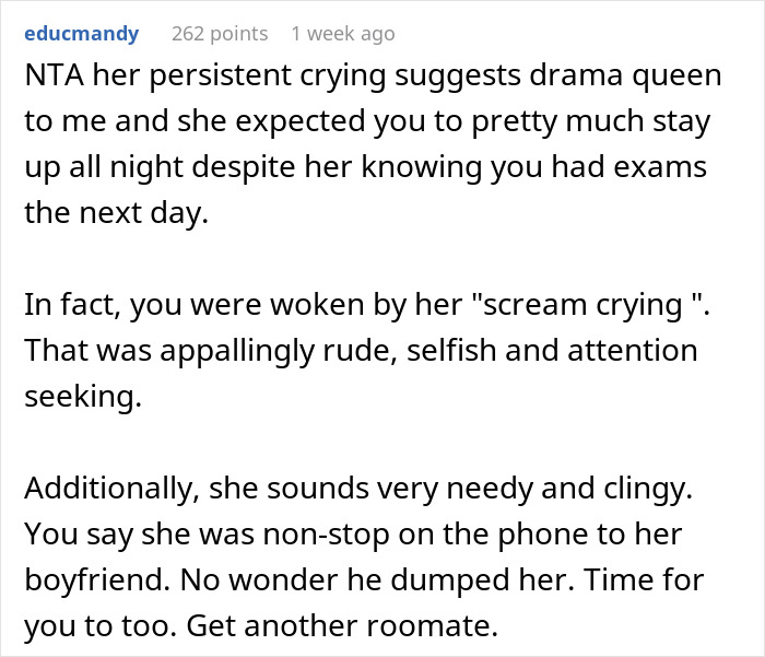 Woman Quits Helping When Roommate Won’t Calm Down For 1.5 Hours And Asks Her To Leave The Room, Results In The Silent Treatment Woman Quits Helping When Roommate Won’t Calm Down For 1.5 Hours And Asks Her To Leave The Room, Results In The Silent Treatment