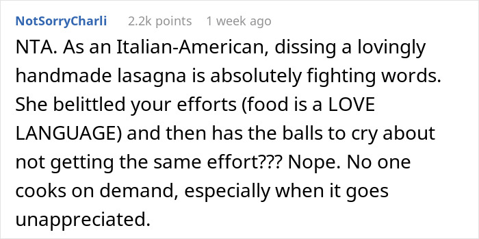 Woman Mocks GF’s Signature Lasagna, Gets Insulted After She Serves Her A Premade One The Next Time Woman Mocks GF’s Signature Lasagna, Gets Insulted After She Serves Her A Premade One The Next Time