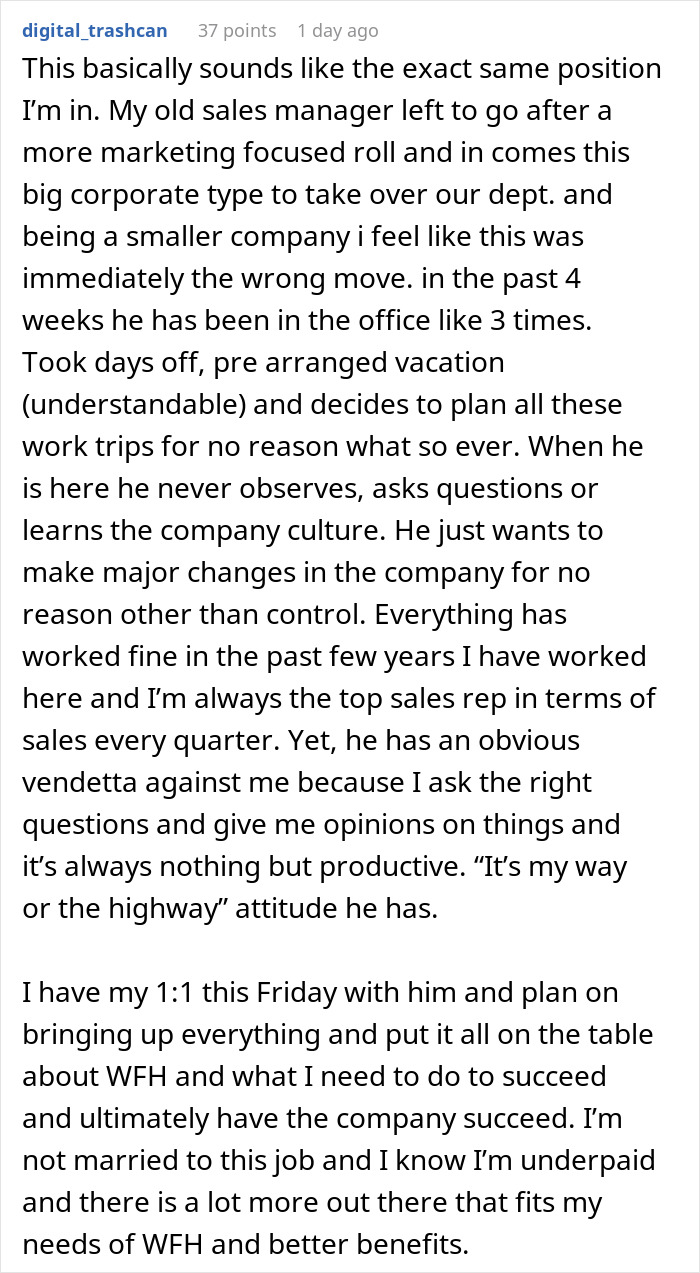 "She Should Expect My Resignation By The End Of The Day": Boss Regrets Demanding Her Best Employee Come To The Office More Often "She Should Expect My Resignation By The End Of The Day": Boss Regrets Demanding Her Best Employee Come To The Office More Often