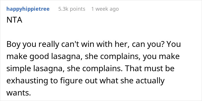 Woman Mocks GF’s Signature Lasagna, Gets Insulted After She Serves Her A Premade One The Next Time Woman Mocks GF’s Signature Lasagna, Gets Insulted After She Serves Her A Premade One The Next Time