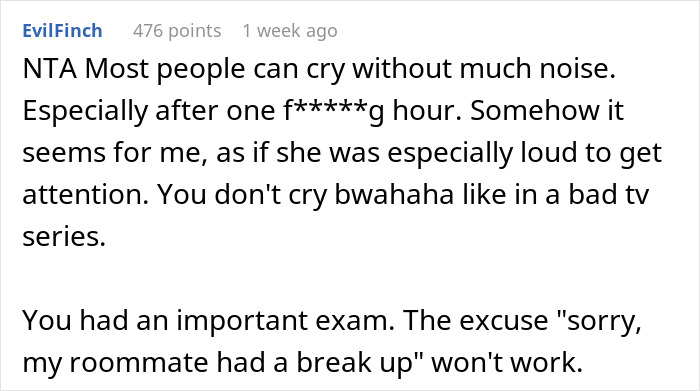 Woman Quits Helping When Roommate Won’t Calm Down For 1.5 Hours And Asks Her To Leave The Room, Results In The Silent Treatment Woman Quits Helping When Roommate Won’t Calm Down For 1.5 Hours And Asks Her To Leave The Room, Results In The Silent Treatment