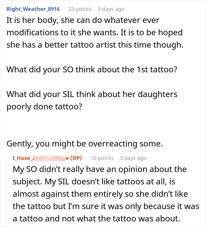 "I Have A Very Big Problem With This": New Mom Starts A Discussion After Sharing That Her MIL Wants To Get A Tattoo Of Grandkid's Footprint