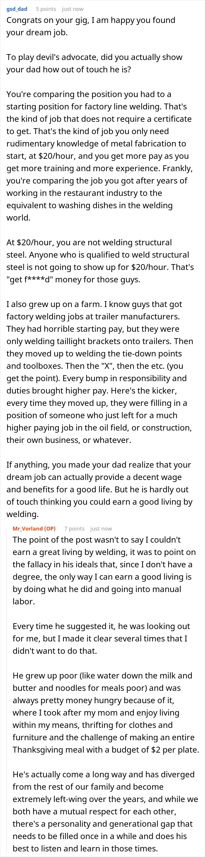 Dad Is Finally Made To Realize How ‘Out Of Touch’ With Reality He Was As His Son’s Job Pays More Than The Factory Jobs He’s Been Pushing On Him Dad Is Finally Made To Realize How ‘Out Of Touch’ With Reality He Was As His Son’s Job Pays More Than The Factory Jobs He’s Been Pushing On Him
