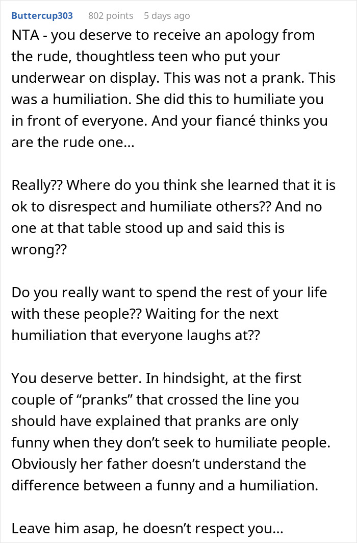 Woman Leaves Her Fiance's Birthday Party In Tears As His 16 Y.O. Daughter Played An Offensive Prank On Her Woman Leaves Her Fiance's Birthday Party In Tears As His 16 Y.O. Daughter Played An Offensive Prank On Her