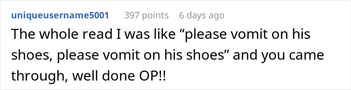 "Not The Shoes, They Cost Me $300!": Patient’s Revenge Story Of Barfing On Doctor For Ignoring Her Medicine Allergies "Not The Shoes, They Cost Me $300!": Patient’s Revenge Story Of Barfing On Doctor For Ignoring Her Medicine Allergies