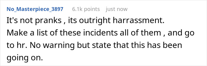 Woman Praised For Standing Up To Obnoxious Office Prankster Making Her “Lose Her Sanity” With All The Pranking Woman Praised For Standing Up To Obnoxious Office Prankster Making Her “Lose Her Sanity” With All The Pranking