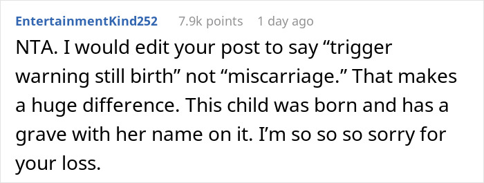 Man Calls His Sister "An Evil Human Being" After Finding Out Her Baby Is Named The Same As His Stillborn Daughter, Asks If He’s The Jerk Man Calls His Sister "An Evil Human Being" After Finding Out Her Baby Is Named The Same As His Stillborn Daughter, Asks If He’s The Jerk